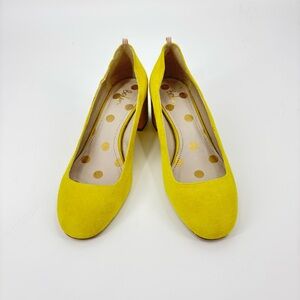 Boden Yellow Suede Pumps